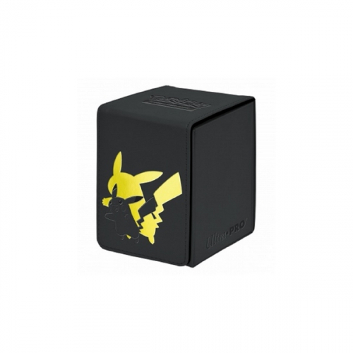 Pokemon - Ultra Pro Deck Box - 100 + Alcove Flip Box SIMILICUIR - Pikachu