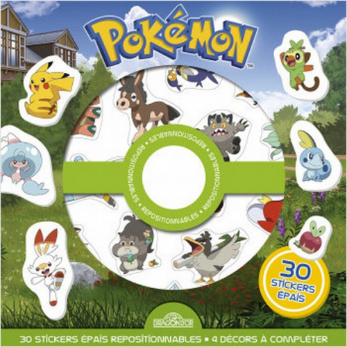Pokémon - 30 Stickers épais