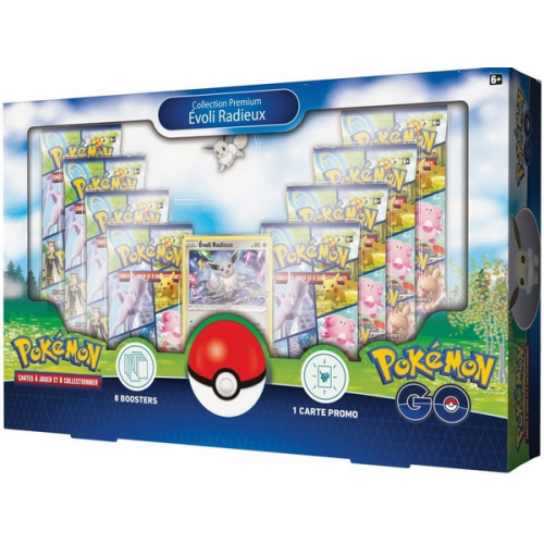 Pokémon - Pokemon Coffret - 8 boosters Collection Premium Pokémon GO EB10.5 - Évoli Radieux (Français)