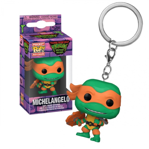 Pocket Pop ! Keychain - TMNT Tortues Ninja Mutant Mayhem - Michelangelo