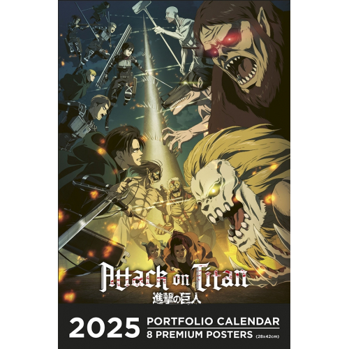 Calendriers Portfolio 2025 Attaque des Titans (VF)